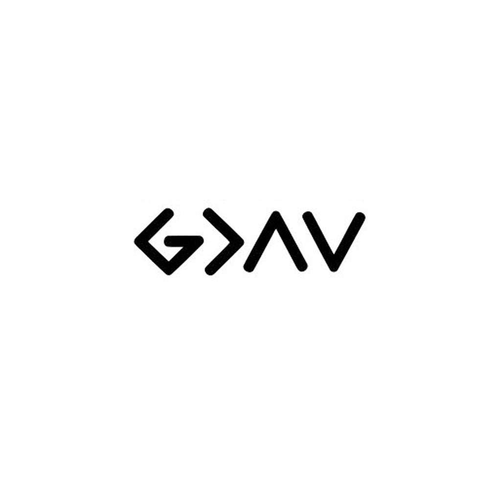 God is Greater Than My Highs and Lows' Tattoo Set